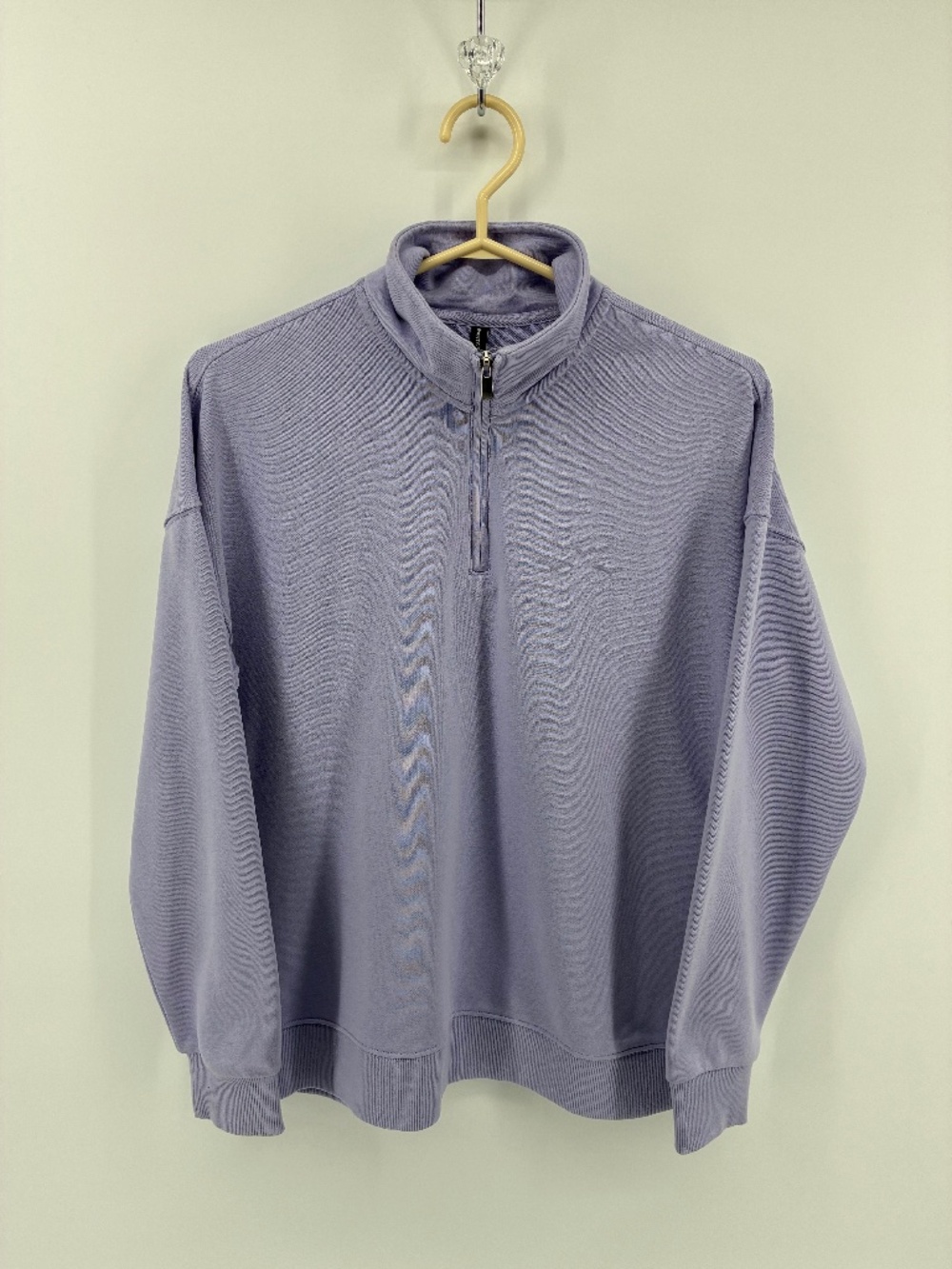 Lazypants Lilac Quarter Zip-Up Women's Sweater